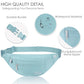 Large Dusty Blue Fanny Pack for Women Crossbody Bag Travel Essential