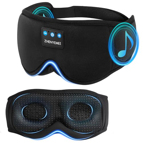 Sleep Mask with Bluetooth Headphones