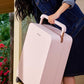 Balance 24" Wide Handle Suitcase Hardside Zipperless Luggage Pink