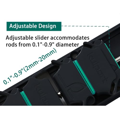 Vertical Fishing Rod Holder Wall Mount