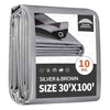 30x100 Feet Tarps Heavy Duty Waterproof