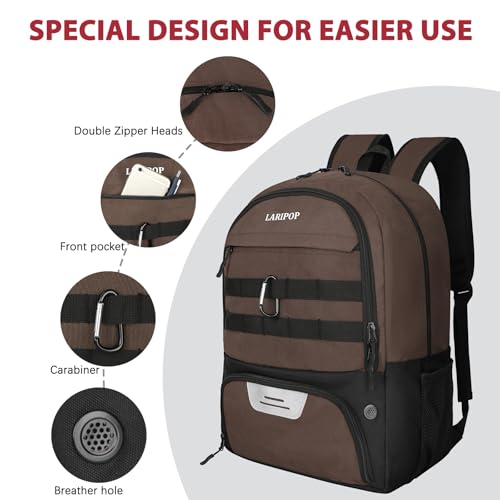 Soccer Backpack Bag with Ball Holder Ventilated Shoe Compartment Large Capacity Sports Gear Bag for Basketball Volleyball Gym