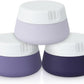 EZY DOSE Silicone Jar, Multi-Purpose Travel-Sized Container, Washable and Reusable, Versatile and Durable Container for Storage, Organizing and Preserving, Grayscale Colors, BPA Free, 3-Pack