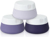 EZY DOSE Silicone Jar, Multi-Purpose Travel-Sized Container, Washable and Reusable, Versatile and Durable Container for Storage, Organizing and Preserving, Grayscale Colors, BPA Free, 3-Pack