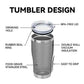 20oz Tumbler with Lid Stainless Steel Tumblers Bulk (12 Count)