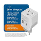3 in 1 European Travel Plug Adapter