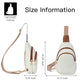 Crossbody Bags for Women Leather Sling Bag for Woman Travel Beige Brown