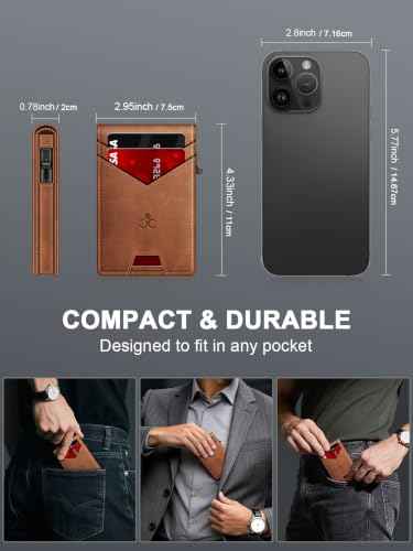 Wallet for Men RFID Blocking Minimalist Card Holder Wallet for 12