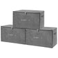 Fabric Storage Bins with Zipper Lids (3 Count)