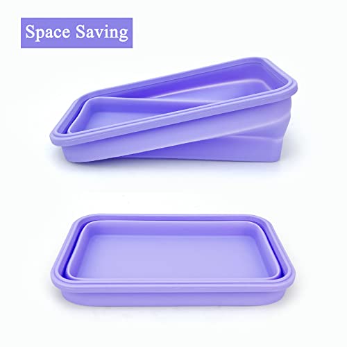 Purple Collapsible Sandwich Container