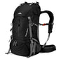 50L Hiking Backpack with Rain Cover for Both Men & Women