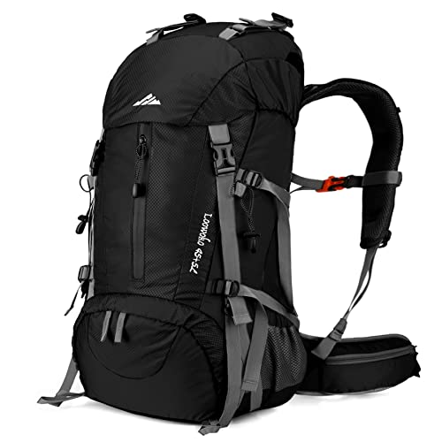 50L Hiking Backpack with Rain Cover for Both Men & Women