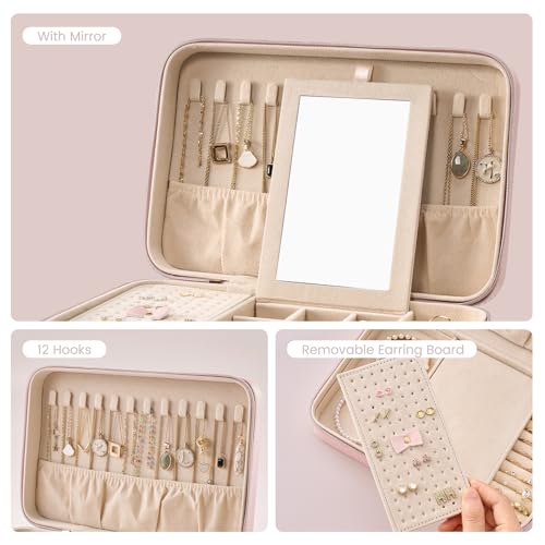 Travel Jewelry Case for Women Girls