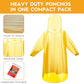 6 & 20 & 50 Pack Disposable Rain Ponchos for Adults (6 Count)