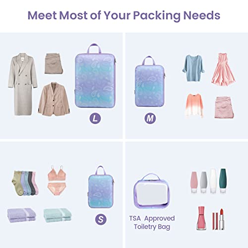 Compression Packing Cubes for Travel (5 Count)