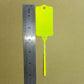 100pcs Reusable Blank Plastic Tags Ties Key Tags 1.45"*2.48" Serrated Tension Sealing Strap with Large Label Plastic Tie Mark Label Waterproof Hang Sign Write on Tag