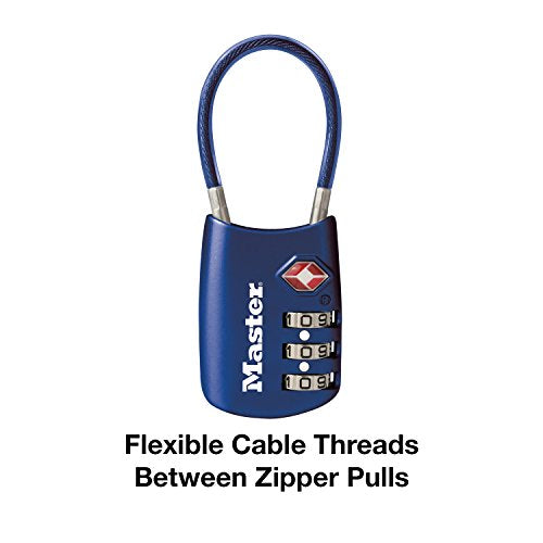 Blue Set Your Own Combination TSA Approved Luggage Lock