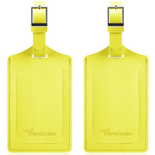 2 Pack Luggage Tags for Suitcases Airplane Travel Essentials (2 Count)