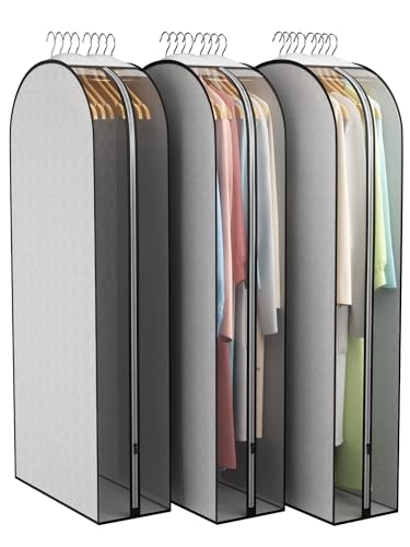 10" Gusseted Garment Bags for Hanging Clothes (3 Count)