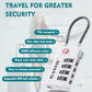 TSA Approved Luggage Locks with Search Alert Indicator (3 Count)