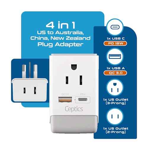 Australia China New Zealand Power Plug Adapter