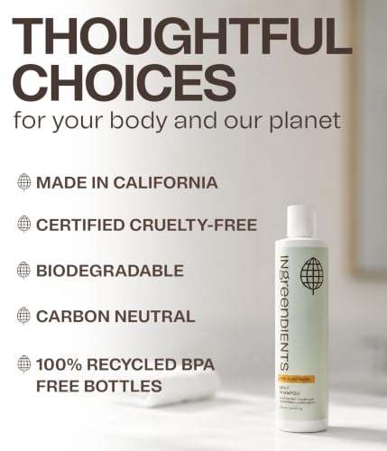 Non Toxic Vegan Shampoo with Organic Ingredients (19.2 Fl Oz)