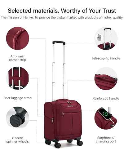 Underseat Carry On Luggage with Wheels