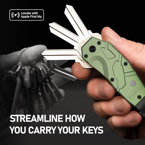 Air Keychain Key Organizer Works with Apple Find My