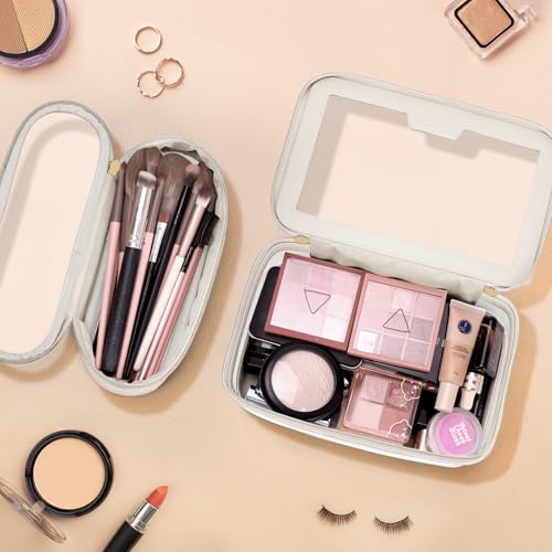 Travel Clear Makeup Bag with Makeup Brush Bag
