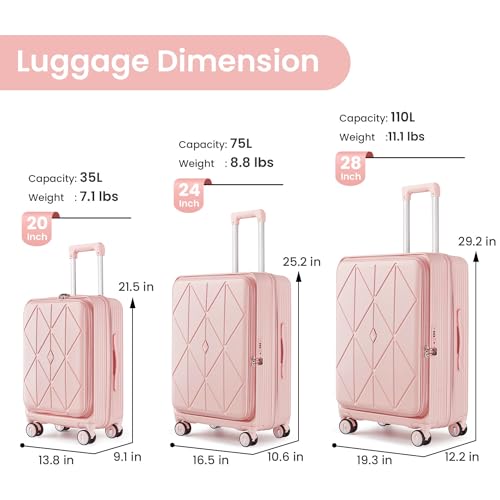 3 Piece Luggage Set (3 Count)