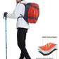 Convertible Duffel Backpack Weekender Gym Bag Orange 55L