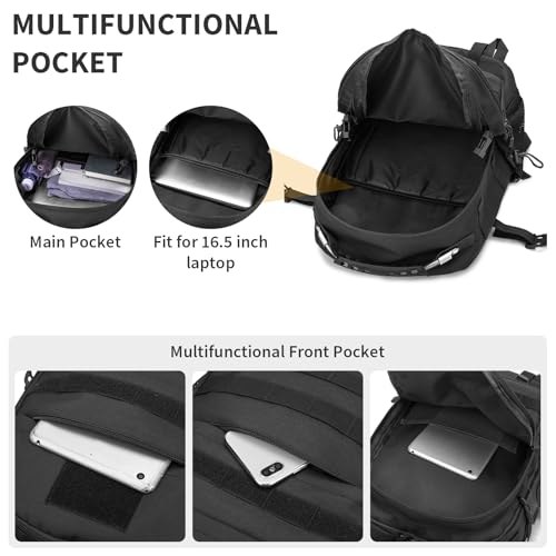 Military Tactical Backpack 40L Large Army 3 Day Assault Pack Molle Bag Backpacks WR Hunting Rucksack Assault Pack