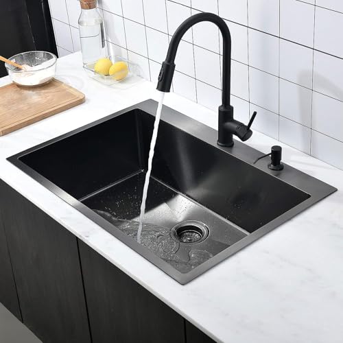 33 Inch Black Kitchen Sink