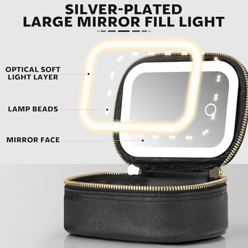 Mini Makeup Bag with Led Mirror