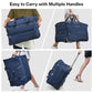 Large Expandable checked Luggage Suitcases with Wheels Foldable Duffle Bag for Travel suitcase for Women Men Garment Bag（Blue）