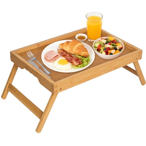 FSC 100% Bamboo Bed Tray with Folding Legs