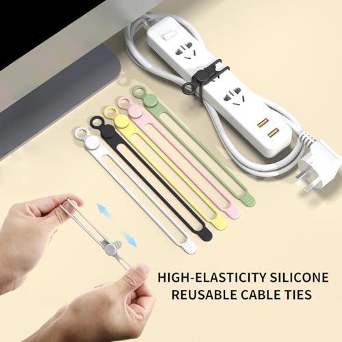 Silicone Cable Straps (10 Count)