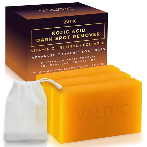 Kojic Acid Dark Spot Remover Soap Bars (10.5 Ounce)