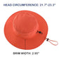 Unisex Summer Beach Hat UPF 50+ Protection Sun Hat for Hiking Fishing Outdoor Travel Hat for Women Orange