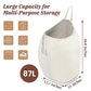 87L Washable Laundry Bag with Handles