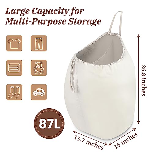 87L Washable Laundry Bag with Handles