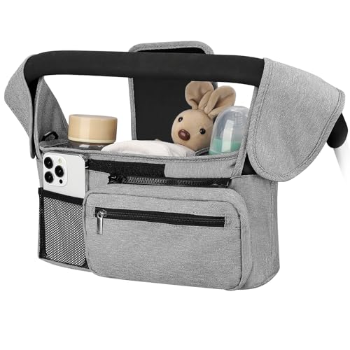 Universal Stroller Organizer with Insulated Cup Holder