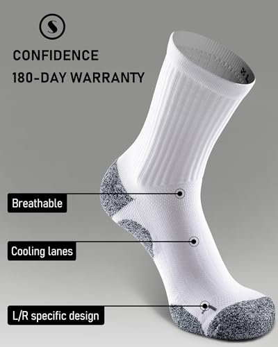 Cushioned Compression Unisex Mid (4 Count)