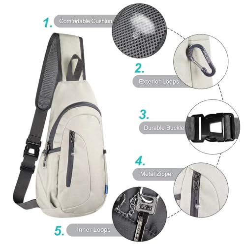 Small Sling Bag Lightweight Crossbody Bag for Women Men Hiking Backpack Travel Shoulder Bags Chest Daypack for Gym Work Casual Cycling Sports Z1