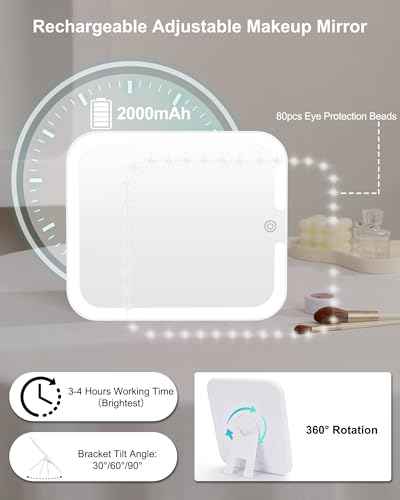 Makeup Bag with LED Mirror