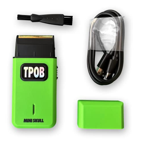 Mini Skull Single Shaver Compact Design that can fit in Your Pocket with a Turbo Charged Motor (100 Count)