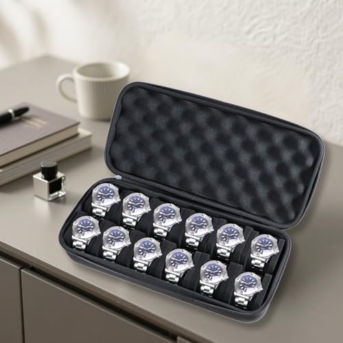 12 Slots Hard Watch Travel Case