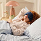 Midnight Blue Sleep Mask 23” x 4” Weighted Eye Mask for Sleeping 0.75 lbs 100% Light Blocking Mask for Travel and Rest Silky Soft Fabric for Deep Gentle Sleep