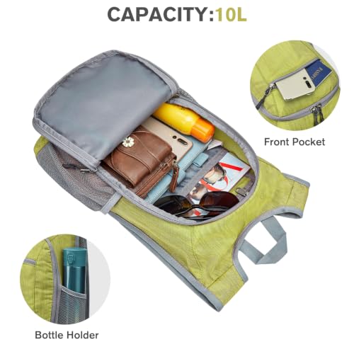 10L 15L Hiking Backpack Lightweight Packable Hiking Daypack Small Travel Outdoor Foldable Shoulder Bag