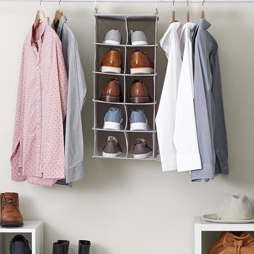 10 Pocket Hanging Shoe Organizer